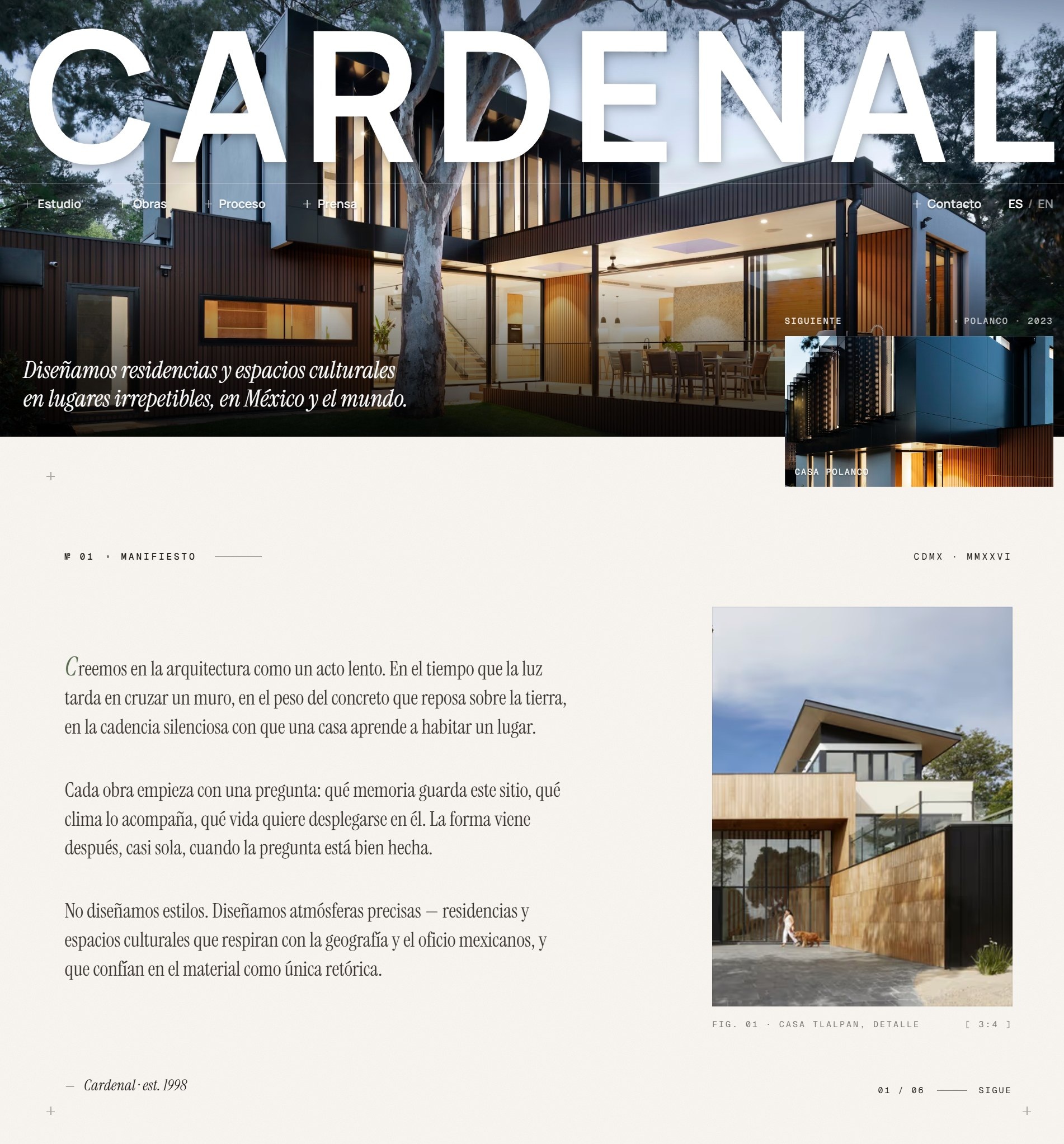 05 · Cardenal Studio — Architecture · CDMX